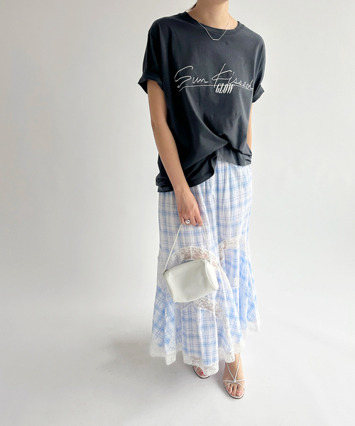 EDIT. FOR LULU（エディットフォールル）の「Sun Kissed T（Tシャツ/カットソー・レディース・チャコールグレー/ホワイト・FREE）」の19枚目の写真