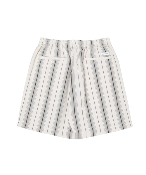 COOTIE PRODUCTIONS(クーティープロダクションズ)の「Dobby Chain Stripe Easy Shorts(その他パンツ・メンズ・ブラック/アイボリー・SMALL/X-LARGE/MEDIUM/LARGE)」の4枚目の写真