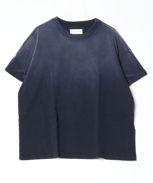 LES TIEN(レスティエン)の「LES TIEN OVERSIZED TEE (HV-2036J-SF)(Tシャツ/カットソー・メンズ・ネイビー/オレンジ/ブラック・LARGE/SMALL/MEDIUM)」の6枚目の写真