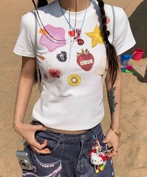 【選べる5種類】プリントホワイトTシャツ