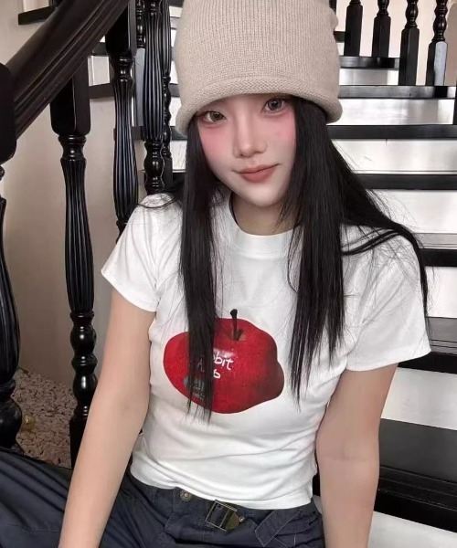 LAC-VERT(ラック・ヴェール)の「【選べる5種類】プリントホワイトTシャツ(Tシャツ/カットソー・レディース・ホワイト系その他3/ホワイト系その他2/ホワイト/ホワイト系その他4/ホワイト系その他・FREE)」の17枚目の写真