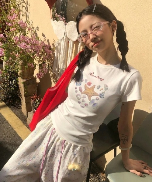 LAC-VERT(ラック・ヴェール)の「【選べる5種類】プリントホワイトTシャツ(Tシャツ/カットソー・レディース・ホワイト系その他3/ホワイト系その他2/ホワイト/ホワイト系その他4/ホワイト系その他・FREE)」の11枚目の写真