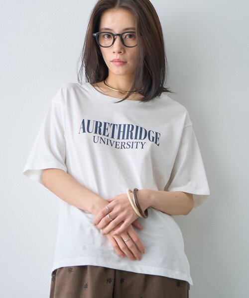 CIAOPANIC TYPY(チャオパニックティピー)の「【接触冷感】ロゴプリントTee(Tシャツ/カットソー・レディース・ミント/ブラウン/ホワイト/チャコールグレー・ONE SIZE)」の5枚目の写真