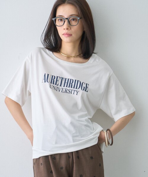 CIAOPANIC TYPY(チャオパニックティピー)の「【接触冷感】ロゴプリントTee(Tシャツ/カットソー・レディース・ミント/ブラウン/ホワイト/チャコールグレー・ONE SIZE)」の6枚目の写真