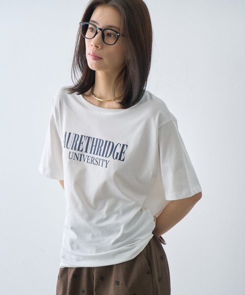 CIAOPANIC TYPY(チャオパニックティピー)の「【接触冷感】ロゴプリントTee(Tシャツ/カットソー・レディース・ミント/ブラウン/ホワイト/チャコールグレー・ONE SIZE)」の7枚目の写真