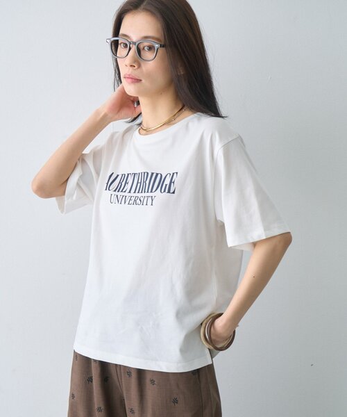 CIAOPANIC TYPY(チャオパニックティピー)の「【接触冷感】ロゴプリントTee(Tシャツ/カットソー・レディース・ミント/ブラウン/ホワイト/チャコールグレー・ONE SIZE)」の9枚目の写真