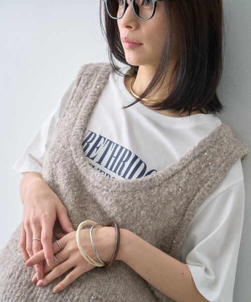 CIAOPANIC TYPY(チャオパニックティピー)の「【接触冷感】ロゴプリントTee(Tシャツ/カットソー・レディース・ミント/ブラウン/ホワイト/チャコールグレー・ONE SIZE)」の16枚目の写真