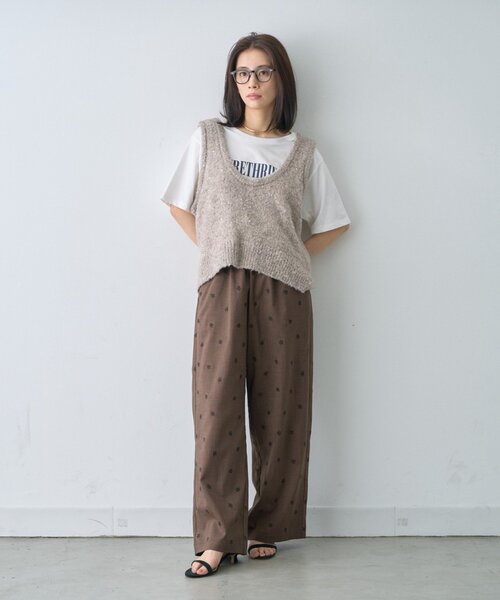 CIAOPANIC TYPY(チャオパニックティピー)の「【接触冷感】ロゴプリントTee(Tシャツ/カットソー・レディース・ミント/ブラウン/ホワイト/チャコールグレー・ONE SIZE)」の17枚目の写真