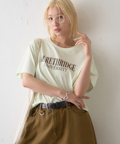 CIAOPANIC TYPY(チャオパニックティピー)の「【接触冷感】ロゴプリントTee(Tシャツ/カットソー・レディース・ミント/ブラウン/ホワイト/チャコールグレー・ONE SIZE)」の19枚目の写真