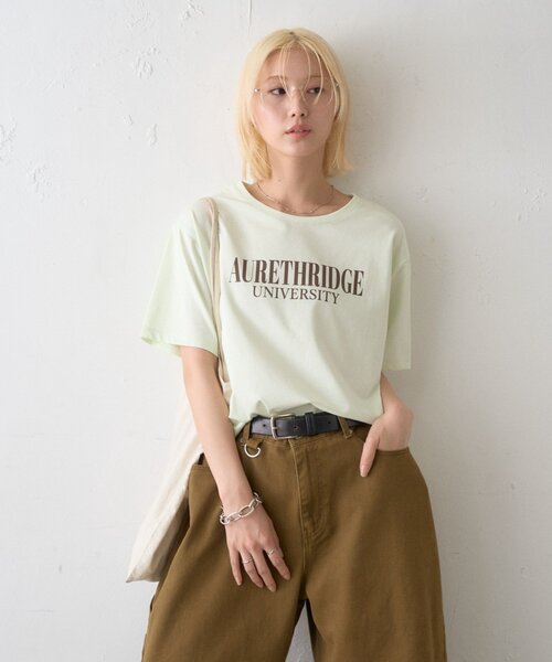 CIAOPANIC TYPY(チャオパニックティピー)の「【接触冷感】ロゴプリントTee(Tシャツ/カットソー・レディース・ミント/ブラウン/ホワイト/チャコールグレー・ONE SIZE)」の20枚目の写真