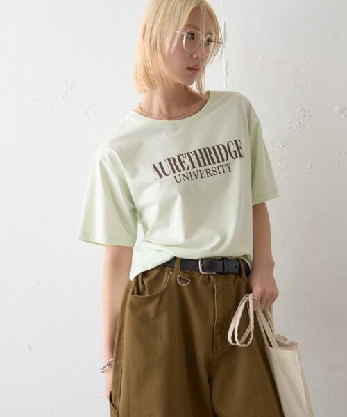 CIAOPANIC TYPY(チャオパニックティピー)の「【接触冷感】ロゴプリントTee(Tシャツ/カットソー・レディース・ミント/ブラウン/ホワイト/チャコールグレー・ONE SIZE)」の22枚目の写真