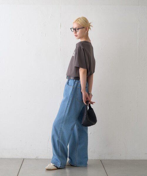 CIAOPANIC TYPY(チャオパニックティピー)の「∴【接触冷感】ロゴプリントTee(Tシャツ/カットソー・レディース・ミント/ブラウン/ホワイト/チャコールグレー・ONE SIZE)」の14枚目の写真