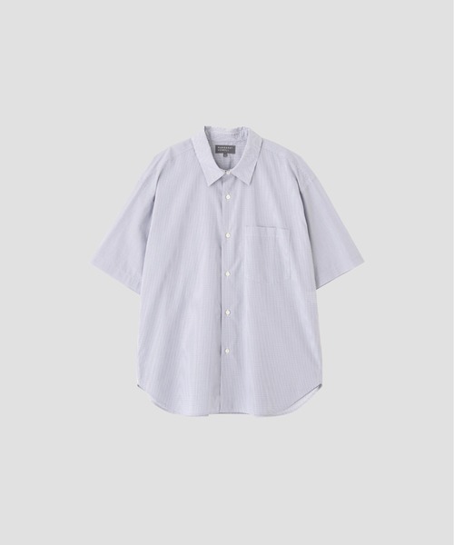 MARGARET HOWELL(マーガレットハウエル)の「TWO TONE GRAPH CHECK COTTON(シャツ/ブラウス・メンズ・ホワイト×ブルー・SMALL/MEDIUM/LARGE)」の4枚目の写真