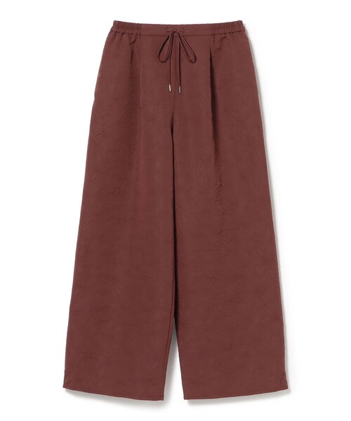 BEAMS HEART(ビームスハート)の「エンボス フラワー パンツ(スラックス・レディース・ブラウン/チャコールグレー/ナチュラル・FREE)」の3枚目の写真