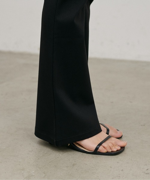 LARUTA（ラルータ）の「【LARUTA】［接触冷感・アンチピリング］美脚フレアパンツ（その他パンツ・レディース・モカ/ブラック・MEDIUM/LARGE）」の19枚目の写真