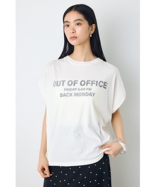 AZUL by moussy(アズールバイマウジー)の「フレンチスリーブロゴプリントTシャツ 半袖 春服 夏服 秋服(Tシャツ/カットソー・レディース・ホワイト/ミント/ライトピンク・SMALL/MEDIUM)」の7枚目の写真