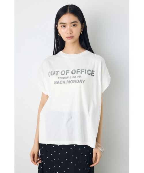 AZUL by moussy(アズールバイマウジー)の「フレンチスリーブロゴプリントTシャツ 半袖 春服 夏服 秋服(Tシャツ/カットソー・レディース・ホワイト/ミント/ライトピンク・SMALL/MEDIUM)」の8枚目の写真