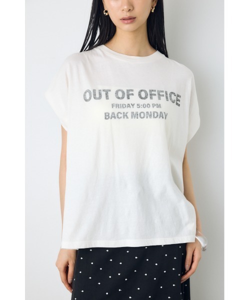 AZUL by moussy(アズールバイマウジー)の「フレンチスリーブロゴプリントTシャツ 半袖 春服 夏服 秋服(Tシャツ/カットソー・レディース・ホワイト/ミント/ライトピンク・SMALL/MEDIUM)」の9枚目の写真