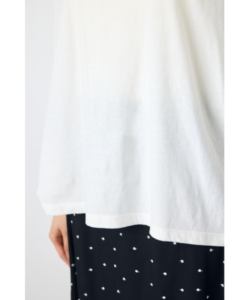 AZUL by moussy(アズールバイマウジー)の「フレンチスリーブロゴプリントTシャツ 半袖 春服 夏服 秋服(Tシャツ/カットソー・レディース・ホワイト/ミント/ライトピンク・SMALL/MEDIUM)」の16枚目の写真