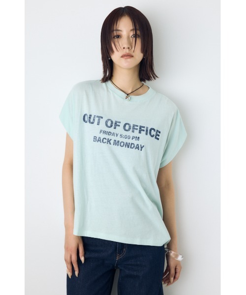 AZUL by moussy(アズールバイマウジー)の「フレンチスリーブロゴプリントTシャツ 半袖 春服 夏服 秋服(Tシャツ/カットソー・レディース・ホワイト/ミント/ライトピンク・SMALL/MEDIUM)」の17枚目の写真