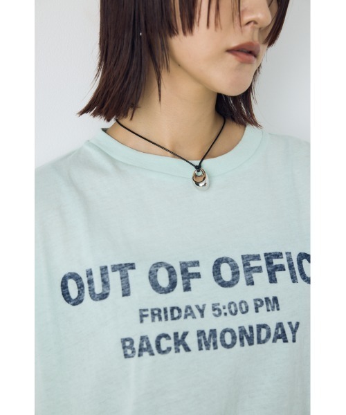 AZUL by moussy(アズールバイマウジー)の「フレンチスリーブロゴプリントTシャツ 半袖 春服 夏服 秋服(Tシャツ/カットソー・レディース・ホワイト/ミント/ライトピンク・SMALL/MEDIUM)」の21枚目の写真