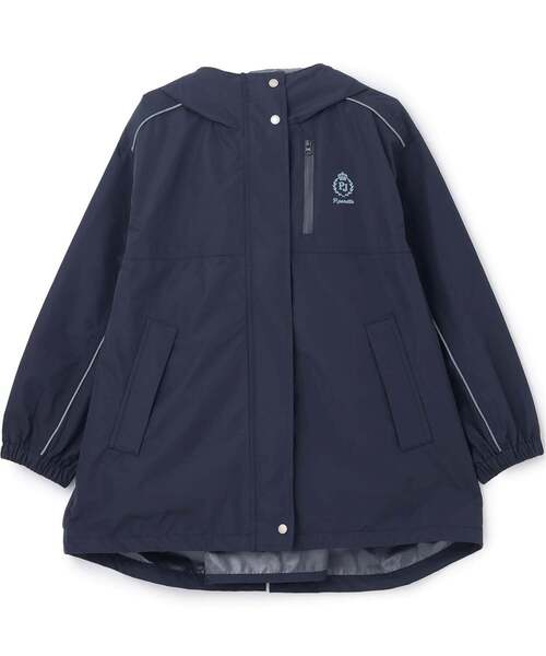 pom ponette junior（ポンポネットジュニア）の「【透湿撥水】【晴雨兼用】サコッシュつき撥水コート（その他小物・キッズ・サックスブルー/ネイビー・S:140cm/L:160cm）」の3枚目の写真