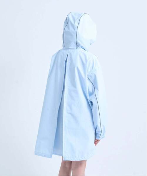 pom ponette junior（ポンポネットジュニア）の「【透湿撥水】【晴雨兼用】サコッシュつき撥水コート（その他小物・キッズ・サックスブルー/ネイビー・S:140cm/L:160cm）」の7枚目の写真