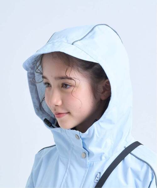 pom ponette junior（ポンポネットジュニア）の「【透湿撥水】【晴雨兼用】サコッシュつき撥水コート（その他小物・キッズ・サックスブルー/ネイビー・S:140cm/L:160cm）」の6枚目の写真