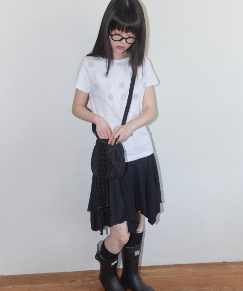 FANCY CLUB(ファンシークラブ)の「ロープストリングミニクロスバッグ (ブラック) F25QE999(メッセンジャーバッグ・レディース・その他・ONE SIZE)」の3枚目の写真