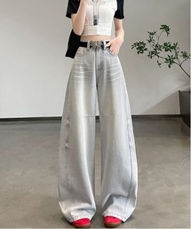 ウォッシュカーブデニムパンツ