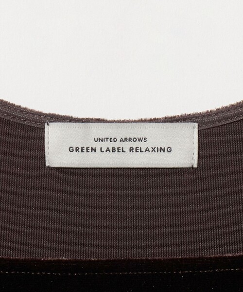 green label relaxing(グリーンレーベルリラクシング)の「ベロア タンクトップ(タンクトップ・レディース・ベージュ/ダークブラウン/ブラック・FREE)」の7枚目の写真