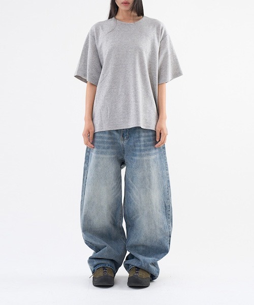 raucohouse(ラウコハウス)の「ヴィンテージ加工バルーンデニムパンツ(デニムパンツ・レディース・ブラック/ブルー/ライトブルー・S/M)」の7枚目の写真