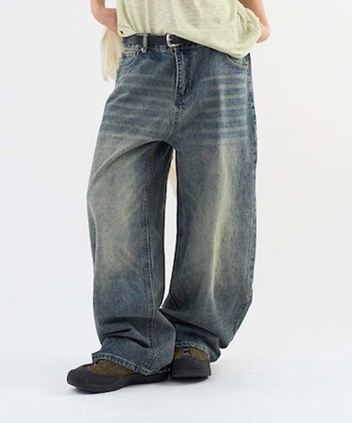 raucohouse(ラウコハウス)の「ヴィンテージ加工バルーンデニムパンツ(デニムパンツ・レディース・ブラック/ブルー/ライトブルー・S/M)」の10枚目の写真