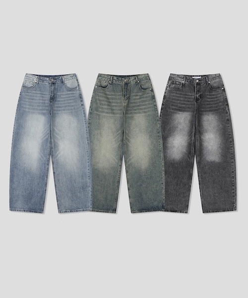 raucohouse(ラウコハウス)の「ヴィンテージ加工バルーンデニムパンツ(デニムパンツ・レディース・ブラック/ブルー/ライトブルー・S/M)」の15枚目の写真