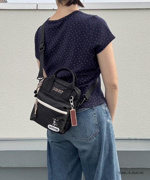 OUTDOOR PRODUCTS(アウトドアプロダクツ)の「【ジョジョの奇妙な冒険×OUTDOOR PRODUCTS】イギーモチーフミニショルダー(ショルダーバッグ・レディース・アイボリー/ブラック・FREE)」の6枚目の写真