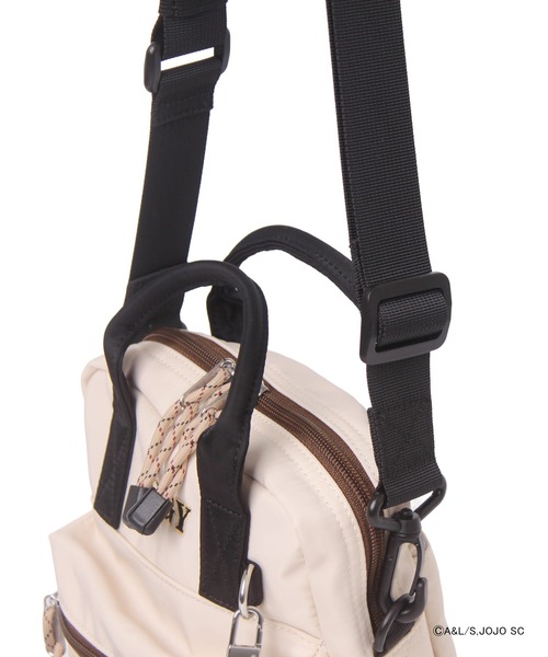 OUTDOOR PRODUCTS(アウトドアプロダクツ)の「【ジョジョの奇妙な冒険×OUTDOOR PRODUCTS】イギーモチーフミニショルダー(ショルダーバッグ・レディース・アイボリー/ブラック・FREE)」の15枚目の写真