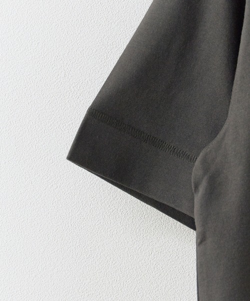 Healthknit(ヘルスニット)の「Healthknit/ヘルスニット Open-End Dry Jersey Henley S/S オープンエンドドライ ヘンリーネック半袖Tシャツ 抗菌防臭 無地 ワンポイント メンズ 2026年 夏 夏服(Tシャツ/カットソー・メンズ・ブラック/ベージュ/ネイビー/オフホワイト/ミント・M/L/XL)」の8枚目の写真