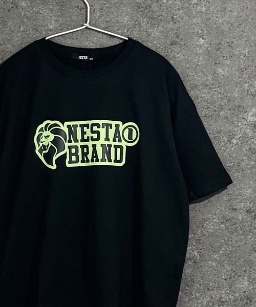 NESTA BRAND(ネスタブランド)の「【NESTA BRAND/ネスタブランド】 接触冷感加工 プリント オーバーサイズBIG T(Tシャツ/カットソー・キッズ・ブラック/ダークグリーン/オフホワイト/ホワイト系その他/ブラック系その他/チャコール/ホワイト系その他2/ブラック系その他2・110cm/120cm/130cm/140cm/150cm/160cm)」の4枚目の写真