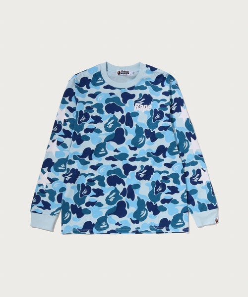 A BATHING APE(アベイシングエイプ)の「ABC CAMO LS TEE(Tシャツ/カットソー・メンズ・ブルー/ピンク/グリーン・SMALL/X-LARGE/MEDIUM/LARGE/XX-LARGE)」の1枚目の写真