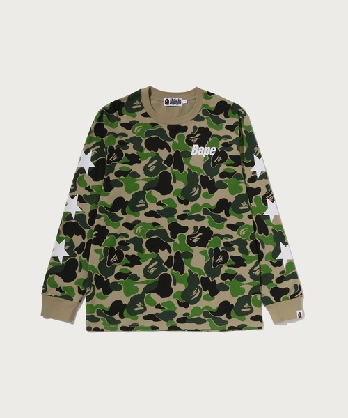 A BATHING APE(アベイシングエイプ)の「ABC CAMO LS TEE(Tシャツ/カットソー・メンズ・ブルー/ピンク/グリーン・SMALL/X-LARGE/MEDIUM/LARGE/XX-LARGE)」の2枚目の写真