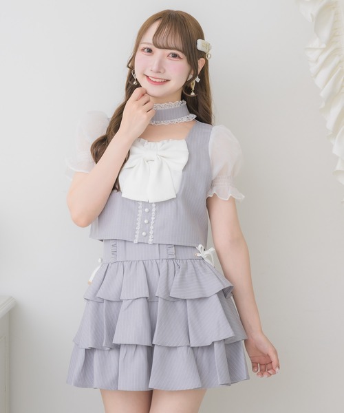ROJITA(ロジータ)の「【セットアップ対応】リボンチョーカートップス(シャツ/ブラウス・レディース・グレー/その他/ブラック・FREE)」の21枚目の写真