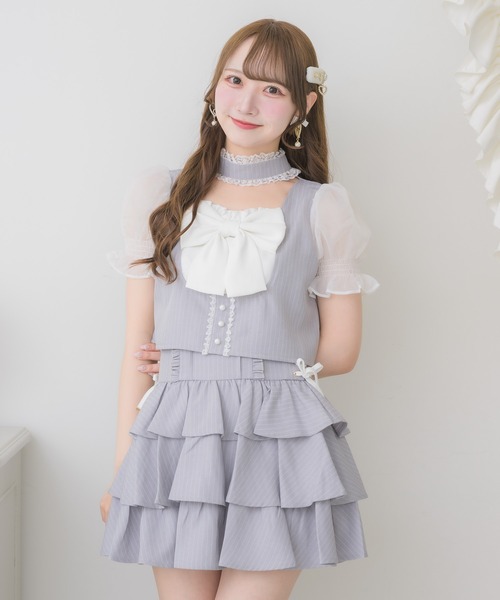 ROJITA(ロジータ)の「【セットアップ対応】リボンチョーカートップス(シャツ/ブラウス・レディース・グレー/その他/ブラック・FREE)」の22枚目の写真