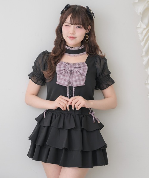 ROJITA(ロジータ)の「【セットアップ対応】リボンチョーカートップス(シャツ/ブラウス・レディース・グレー/その他/ブラック・FREE)」の16枚目の写真