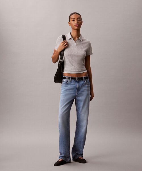 Calvin Klein(カルバン・クライン)の「ポロシャツ(ポロシャツ・レディース・グレー・XS/S)」の2枚目の写真