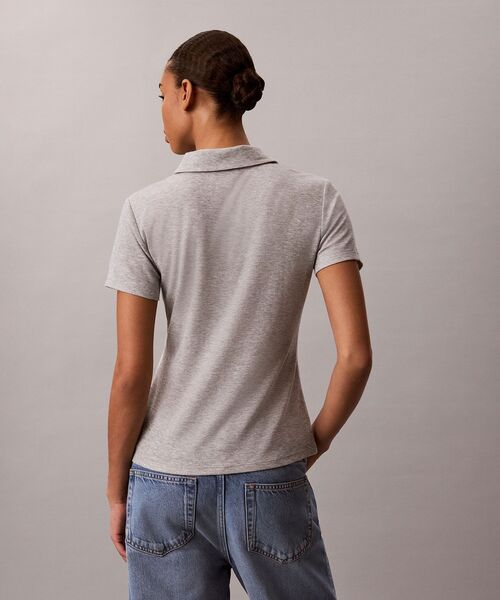 Calvin Klein(カルバン・クライン)の「ポロシャツ(ポロシャツ・レディース・グレー・XS/S)」の3枚目の写真