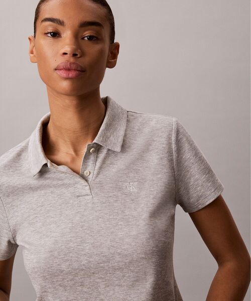 Calvin Klein(カルバン・クライン)の「ポロシャツ(ポロシャツ・レディース・グレー・XS/S)」の4枚目の写真