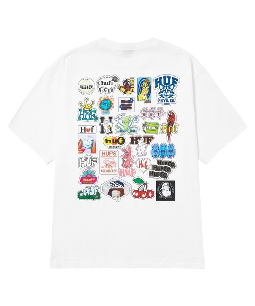HUF(ハフ)の「STICKER PACK TEE(Tシャツ/カットソー・メンズ・ブラック/ブラウン/ホワイト・XL/L/M/S)」の20枚目の写真