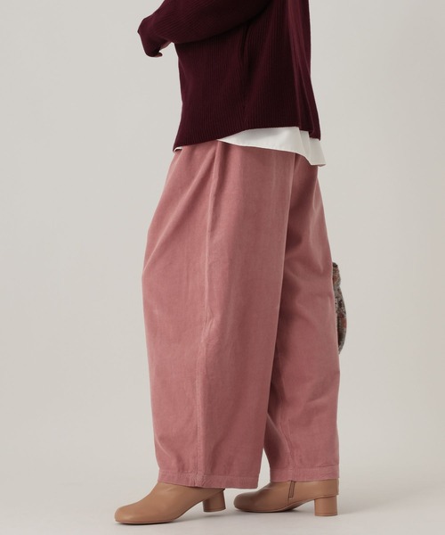 Elura(エルーラ)の「コーデュロイワイドパンツ/1049454(その他パンツ・レディース・ピンク/オフホワイト/チャコールグレー・FREE)」の9枚目の写真