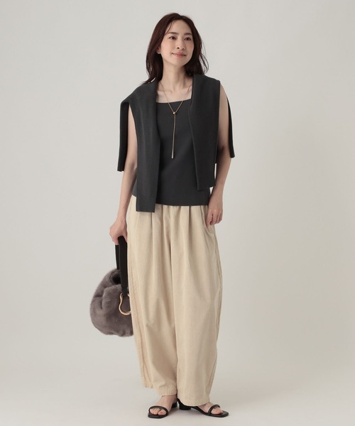 Elura(エルーラ)の「コーデュロイワイドパンツ/1049454(その他パンツ・レディース・ピンク/オフホワイト/チャコールグレー・FREE)」の4枚目の写真