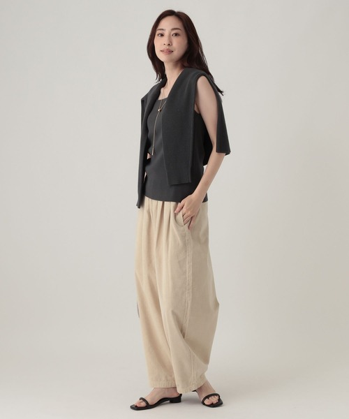 Elura(エルーラ)の「コーデュロイワイドパンツ/1049454(その他パンツ・レディース・ピンク/オフホワイト/チャコールグレー・FREE)」の5枚目の写真